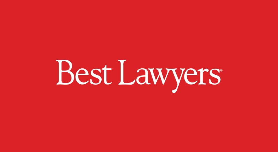 best lawyers logo red background